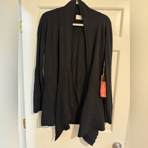 Dreamers Black Waterfall Cardigan XL